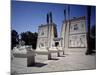 Reconstruction of Egyptian Temple with Avenue of Ram-Headed Sphinxes, Pharaonic Village, Cairo-null-Mounted Giclee Print