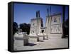 Reconstruction of Egyptian Temple with Avenue of Ram-Headed Sphinxes, Pharaonic Village, Cairo-null-Framed Stretched Canvas