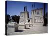 Reconstruction of Egyptian Temple with Avenue of Ram-Headed Sphinxes, Pharaonic Village, Cairo-null-Stretched Canvas