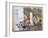 Reconstruction of Fresco Depicting Peasant Drawing Water with Shadow for Irrigation-null-Framed Giclee Print