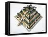 Reconstruction of Hanging Gardens of Babylon Ordered by King Nebuchadnezzar II-null-Framed Stretched Canvas