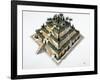 Reconstruction of Hanging Gardens of Babylon Ordered by King Nebuchadnezzar II-null-Framed Giclee Print