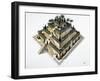 Reconstruction of Hanging Gardens of Babylon Ordered by King Nebuchadnezzar II-null-Framed Giclee Print