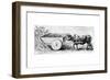 Reconstruction of Reaping Machine Used in Gaul in Ancient Roman Times, as Described by Pliny, C1890-null-Framed Giclee Print