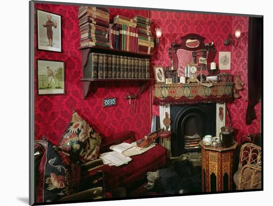 Reconstruction of Sherlock Holmes's Room at the Sherlock Holmes Pub-null-Mounted Giclee Print