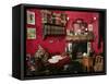 Reconstruction of Sherlock Holmes's Room at the Sherlock Holmes Pub-null-Framed Stretched Canvas