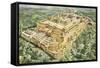 Reconstruction of Solomon's Palace and Temple-null-Framed Stretched Canvas