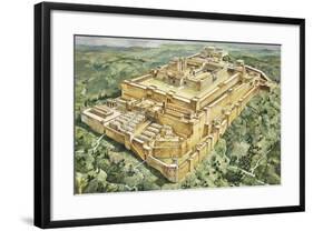 Reconstruction of Solomon's Palace and Temple-null-Framed Giclee Print