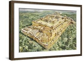 Reconstruction of Solomon's Palace and Temple-null-Framed Giclee Print