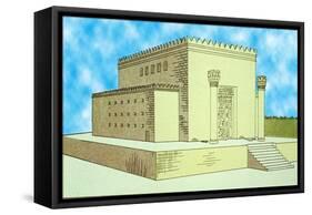 Reconstruction of Solomon's Temple-null-Framed Stretched Canvas