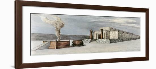 Reconstruction of Solomon's Temple-Israeli School-Framed Giclee Print