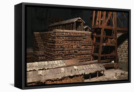 Reconstruction of Supports Built by Julius Caesar for Siege of Avaricum-null-Framed Stretched Canvas