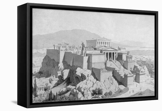 Reconstruction of the Acropolis in Athens-null-Framed Stretched Canvas