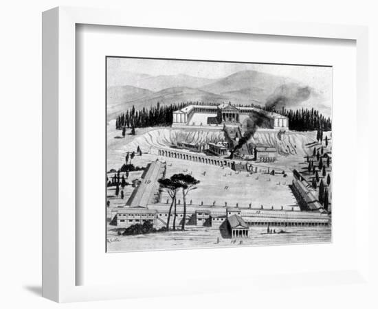 Reconstruction of the Asklepion of Cos (Litho)-Dr. Richard Caton-Framed Giclee Print