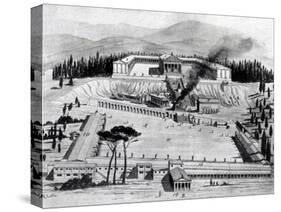 Reconstruction of the Asklepion of Cos (Litho)-Dr. Richard Caton-Stretched Canvas