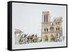 Reconstruction of the Construction of the Notre Dame, Paris-null-Framed Stretched Canvas