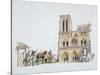 Reconstruction of the Construction of the Notre Dame, Paris-null-Stretched Canvas