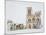 Reconstruction of the Construction of the Notre Dame, Paris-null-Mounted Giclee Print