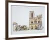 Reconstruction of the Construction of the Notre Dame, Paris-null-Framed Giclee Print