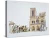 Reconstruction of the Construction of the Notre Dame, Paris-null-Stretched Canvas