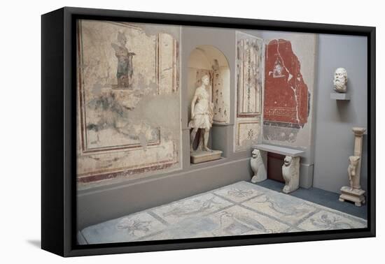 Reconstruction of the House of Socrates (469-399 BC), Greek Philosopher. Ephesus Museum. Selcuk.…-null-Framed Stretched Canvas