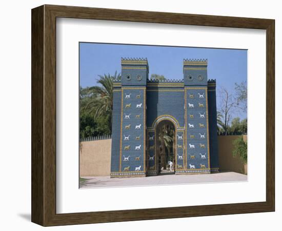 Reconstruction of the Ishtar Gate, Entrance to Babylon, Mesopotamia, Iraq, Middle East-Thouvenin Guy-Framed Photographic Print