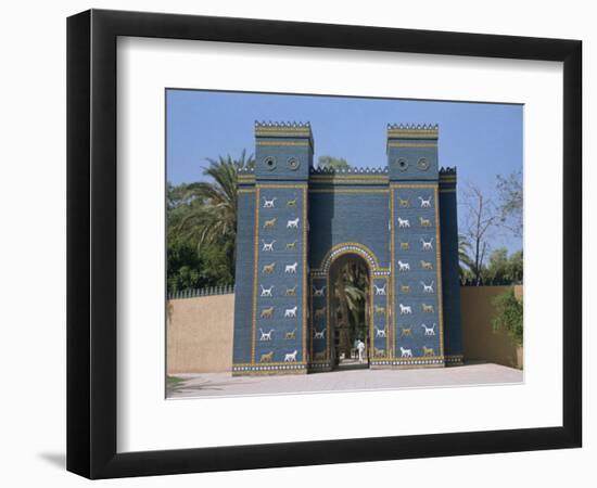 Reconstruction of the Ishtar Gate, Entrance to Babylon, Mesopotamia, Iraq, Middle East-Thouvenin Guy-Framed Photographic Print