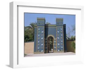 Reconstruction of the Ishtar Gate, Entrance to Babylon, Mesopotamia, Iraq, Middle East-Thouvenin Guy-Framed Photographic Print