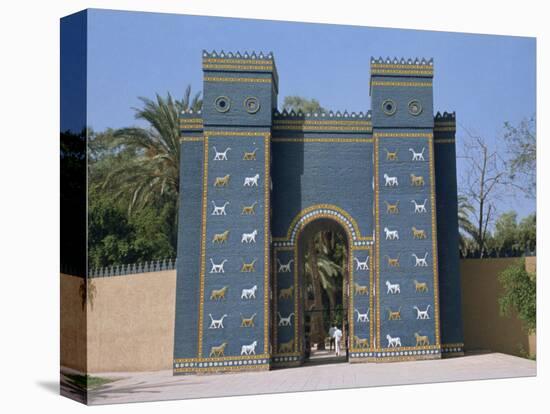 Reconstruction of the Ishtar Gate, Entrance to Babylon, Mesopotamia, Iraq, Middle East-Thouvenin Guy-Stretched Canvas