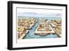 Reconstruction of the Port of Spina-null-Framed Giclee Print