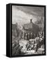 Reconstruction of the temple The second temple-Charles Maurand-Framed Stretched Canvas