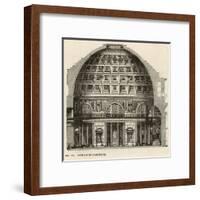 Reconstruction of the The Pantheon Showing Interior Structure-null-Framed Art Print
