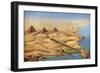 Reconstruction of the Three Pyramids at Abusir with their Temples and Approaches, 1933-1934-null-Framed Giclee Print