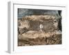 Reconstruction of the Tomb of the Egtved Girl with Woolen Bodice and String Skirt-null-Framed Giclee Print