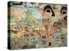 Reconstruction of the Wall Painting of the Temple of the Jaguars at Chichen Itza, Mexico-null-Stretched Canvas