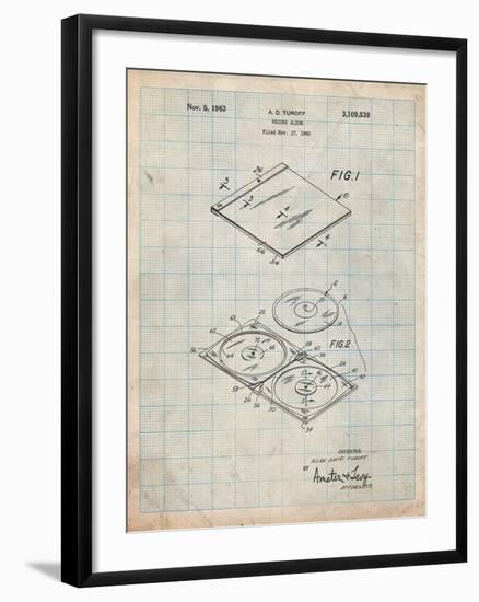 Record Album Patent-Cole Borders-Framed Art Print