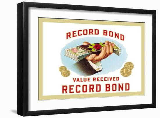 Record Bond Cigars-null-Framed Art Print