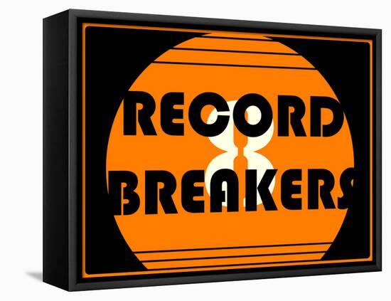 Record Breakers 1-null-Framed Stretched Canvas