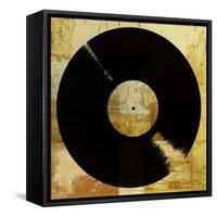 Record Collage-Stella Bradley-Framed Stretched Canvas