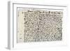 Record of Tituba's Testimony at the Salem Witchcraft Trials, 1690s-null-Framed Giclee Print