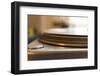 Record on record player in detail-Christine Meder stage-art.de-Framed Photographic Print