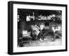 Record Player, Frenchmen on Bastille Day-null-Framed Photographic Print