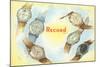 Record Swiss Wristwatches-null-Mounted Art Print