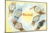 Record Swiss Wristwatches-null-Mounted Art Print