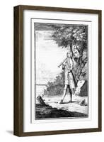 Recorder Player, from 'Modern Music Masters', Engraved by J.Smith, 1731-null-Framed Giclee Print