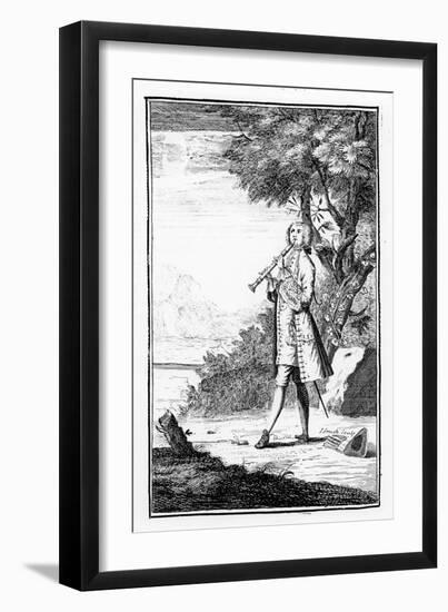 Recorder Player, from 'Modern Music Masters', Engraved by J.Smith, 1731-null-Framed Giclee Print