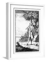 Recorder Player, from 'Modern Music Masters', Engraved by J.Smith, 1731-null-Framed Giclee Print