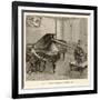 Recording a Man Playing the Piano Using Edison's Improved Model Phonograph-P. Fouche-Framed Photographic Print