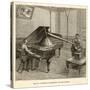 Recording a Man Playing the Piano Using Edison's Improved Model Phonograph-P. Fouche-Stretched Canvas