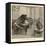 Recording a Man Playing the Piano Using Edison's Improved Model Phonograph-P. Fouche-Framed Stretched Canvas